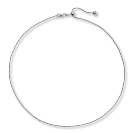 Crisscross Chain Solid Sterling Silver 16"-20"