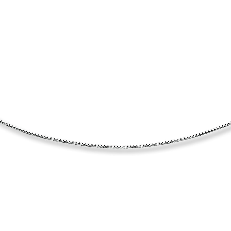 Main Image 1 of Box Chain Solid Sterling Silver 20&quot;