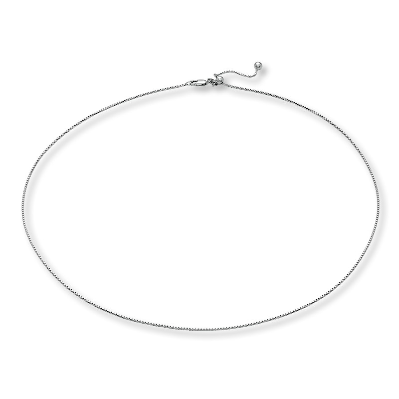 Main Image 2 of Box Chain Solid Sterling Silver 20&quot;