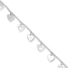 Thumbnail Image 1 of Heart Bracelet Sterling Silver 7.5&quot;