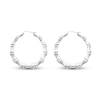 Thumbnail Image 1 of Bamboo Hoop Earrings Sterling Silver