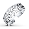 Thumbnail Image 1 of Floral Toe Ring Sterling Silver