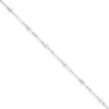 Thumbnail Image 1 of Beaded Anklet Solid Sterling Silver 9&quot;