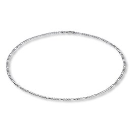 Figaro Necklace Sterling Silver  24&quot; Length