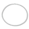 Thumbnail Image 1 of Solid Curb Link Necklace Sterling Silver 24"