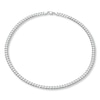 Thumbnail Image 2 of Solid Curb Link Necklace Sterling Silver 24"