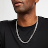 Thumbnail Image 4 of Curb Link Necklace Solid Sterling Silver 24&quot;