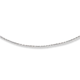 Solid Rope Chain Necklace Sterling Silver 22