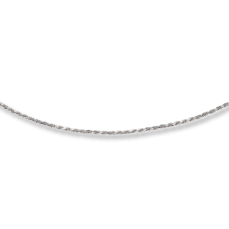 Main Image 1 of Rope Chain Necklace Solid Sterling Silver 18&quot;