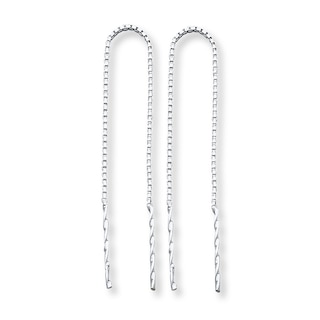Threader Earrings Sterling Silver