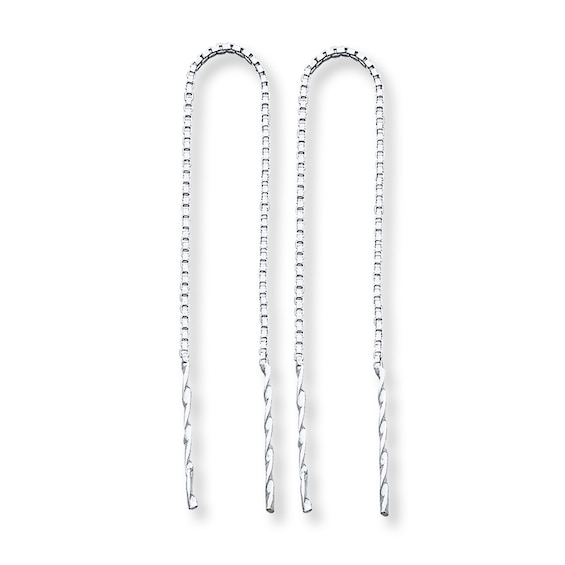 Threader Earrings Sterling Silver