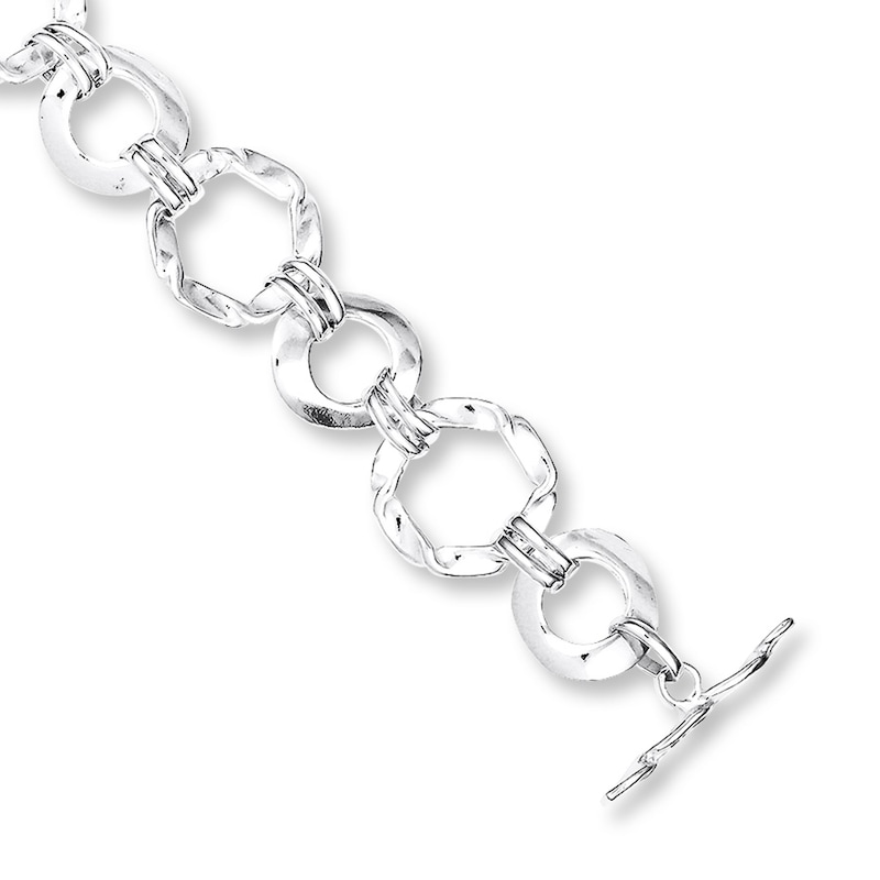 Main Image 1 of Link Bracelet Sterling Silver 7.5&quot;