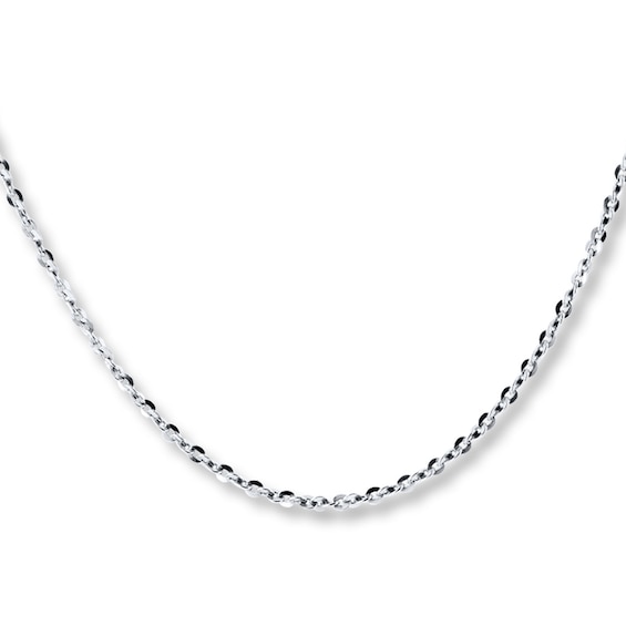 Sterling Silver Chain Necklace for Women Spring Ring for Women 18In Sterling Silver Chain Necklace for Women Spring Ring for Women 18In