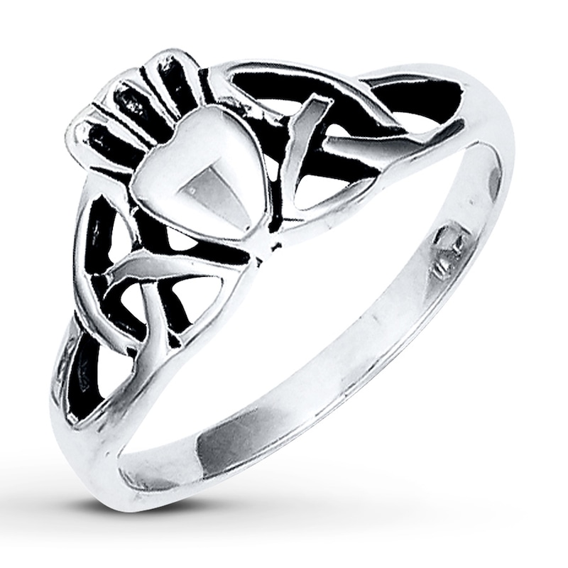 Main Image 1 of Women's Claddagh Ring Sterling Silver