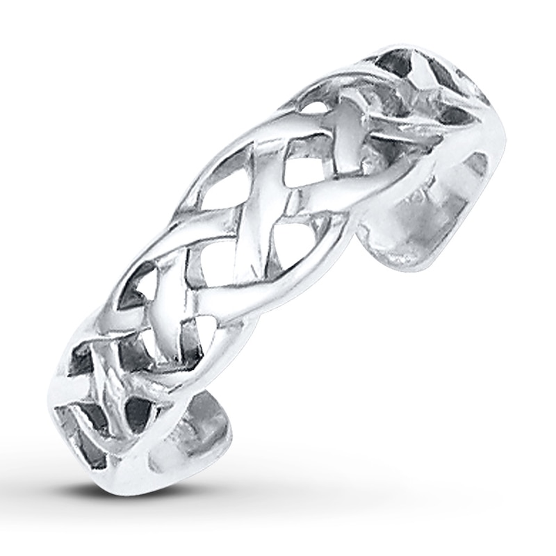 Main Image 1 of Celtic Knot Toe Ring Sterling Silver
