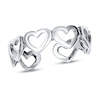 Thumbnail Image 1 of Heart Toe Ring Sterling Silver