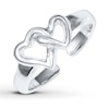 Thumbnail Image 1 of Heart Toe Ring Sterling Silver