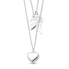 Thumbnail Image 1 of Heart & Key Necklace Sterling Silver