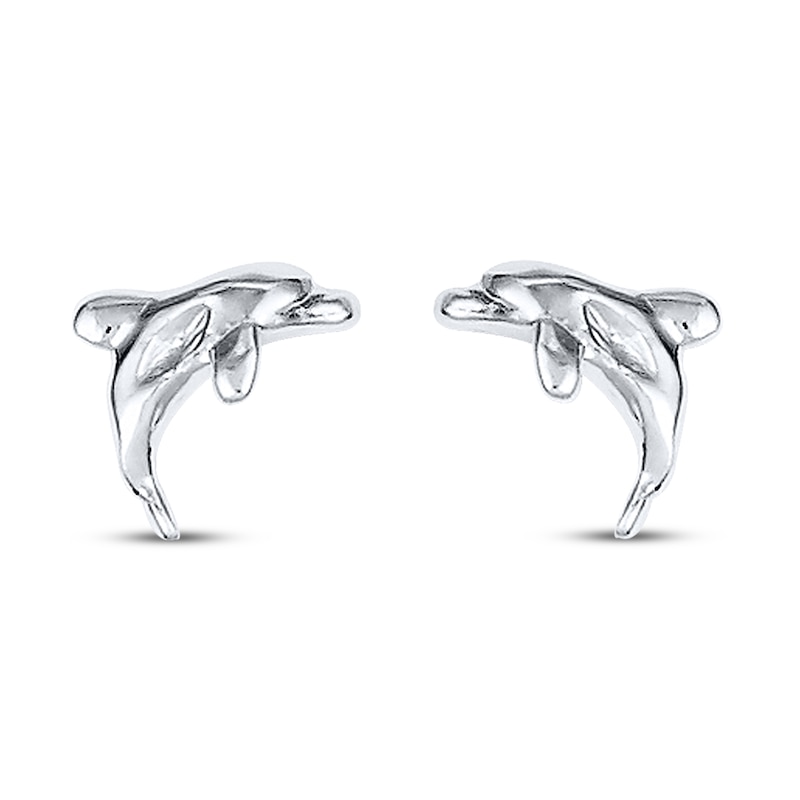 Sterling Silver Dolphin Earring 
