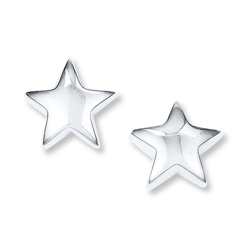 Main Image 1 of Star Earrings Sterling Silver