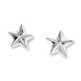 Starfish Earrings Sterling Silver