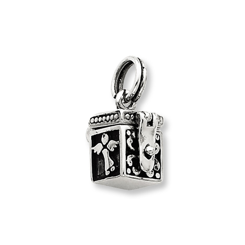 Main Image 1 of Angel Prayer Box Charm Sterling Silver