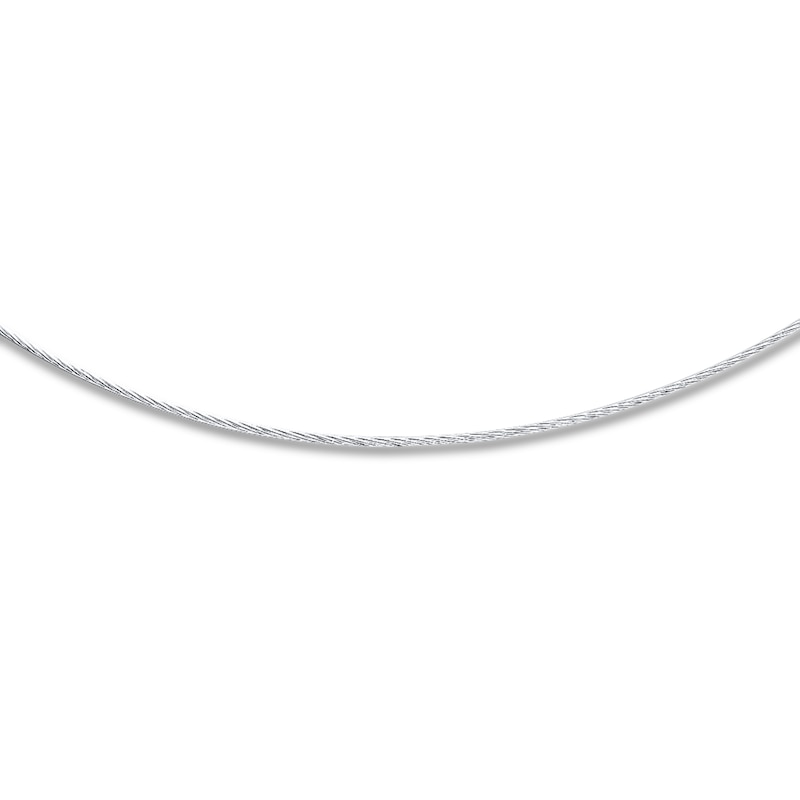 Solid Cable Necklace Sterling Silver
