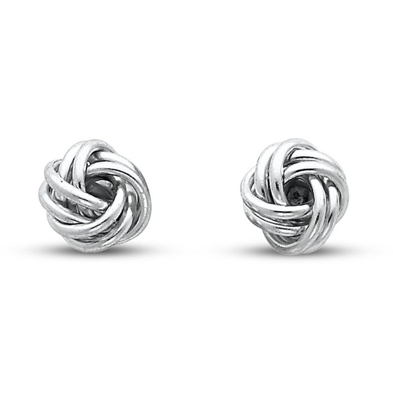 Knot Earrings Sterling Silver