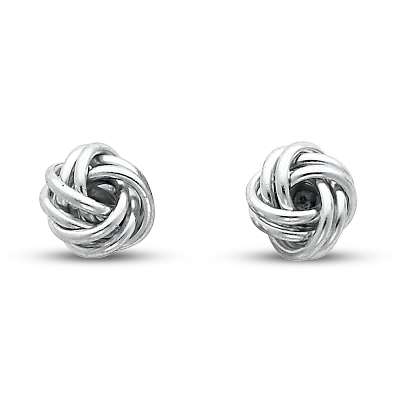 Main Image 1 of Knot Earrings Sterling Silver
