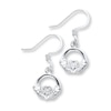 Thumbnail Image 1 of Claddagh Earrings Sterling Silver