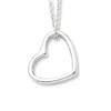 Thumbnail Image 1 of Heart Necklace Sterling Silver 16&quot;