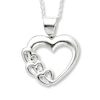 Thumbnail Image 1 of Heart Necklace Sterling Silver 18&quot;