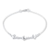 Thumbnail Image 1 of Dolphin Anklet Solid Sterling Silver 9&quot;