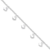 Thumbnail Image 0 of Dangling Heart Anklet Sterling Silver 9"