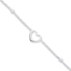 Thumbnail Image 1 of Heart Anklet Solid Sterling Silver 10&quot;