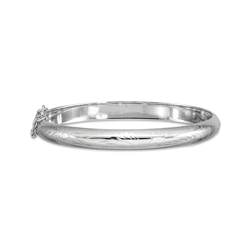 Main Image 1 of Hinged Bangle Bracelet Sterling Silver