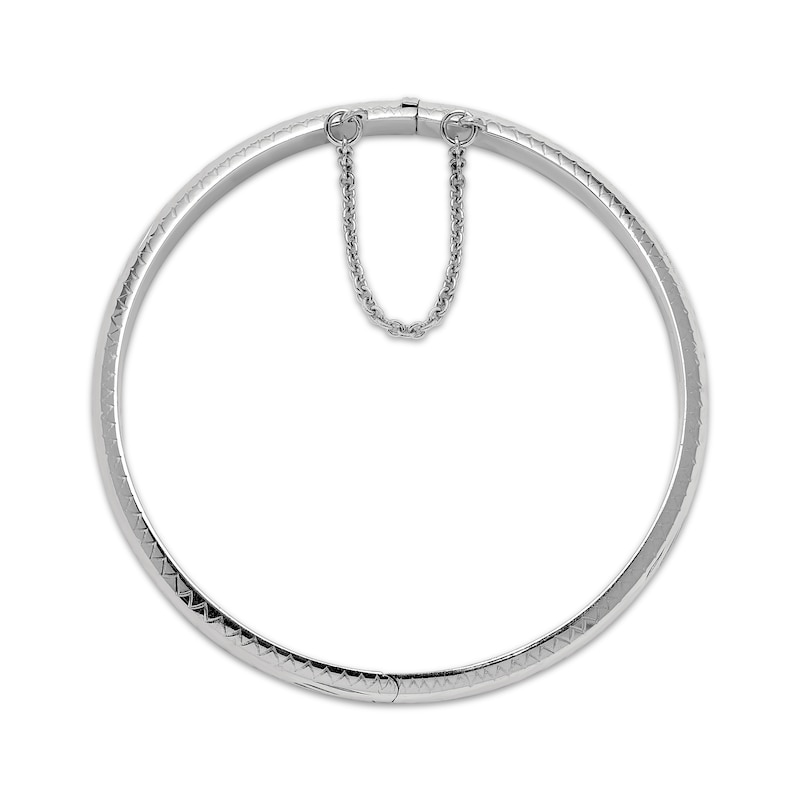 Main Image 2 of Hinged Bangle Bracelet Sterling Silver