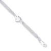 Thumbnail Image 1 of Heart Bracelet Sterling Silver 7&quot;