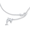 Thumbnail Image 0 of Dolphin Charm Anklet Sterling Silver 10"