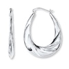 Thumbnail Image 1 of Twisted Hoop Earrings Sterling Silver