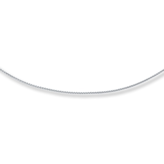 Solid Chain Necklace Sterling Silver 24"