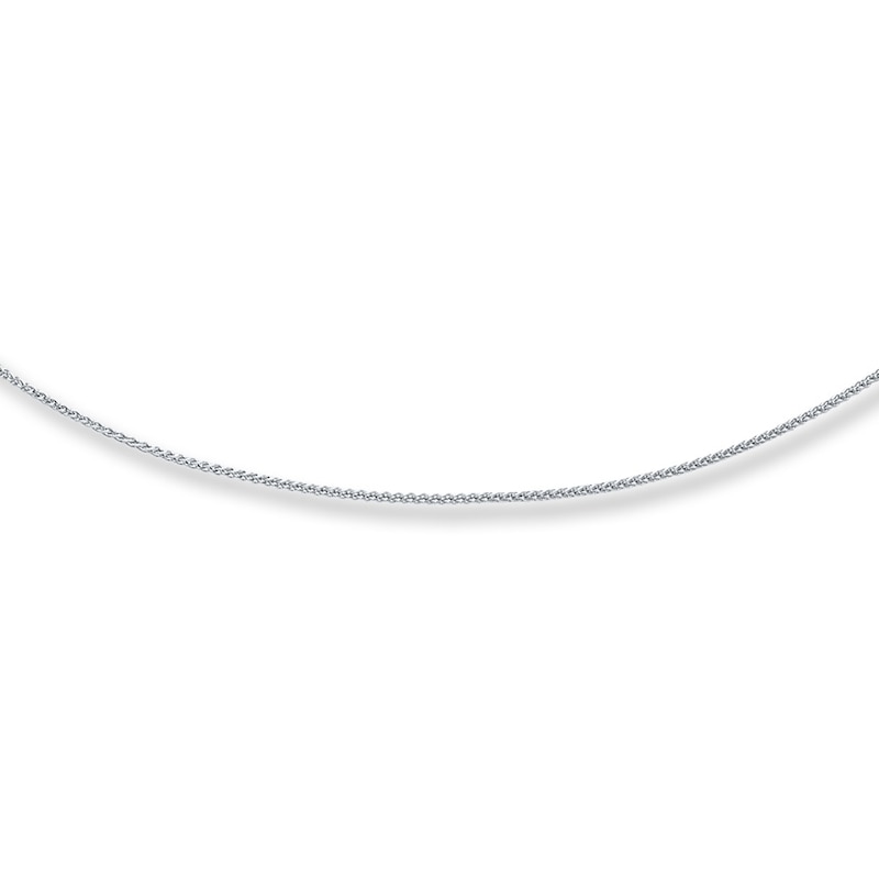 Solid Chain Necklace Sterling Silver 24"