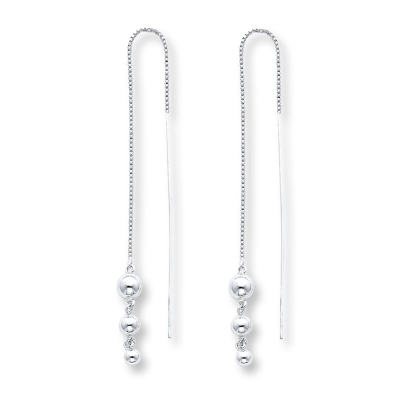 Threader Earrings Sterling Silver