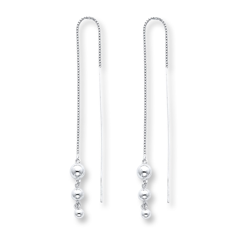 Threader Earrings Sterling Silver