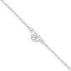 Thumbnail Image 1 of Rose Anklet Solid Sterling Silver 9&quot;