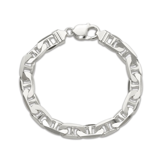 Anchor Chain Bracelet Solid Sterling Silver 8"