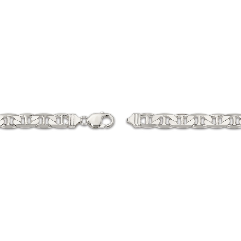 Main Image 3 of Anchor Chain Bracelet Solid Sterling Silver 8&quot;