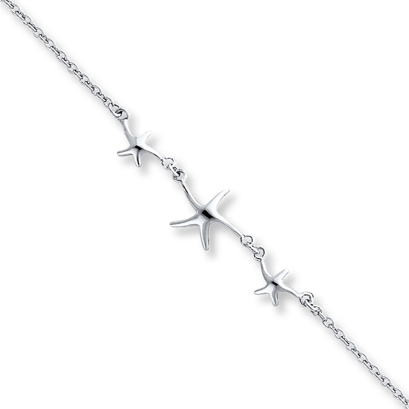 Star Anklet Sterling Silver