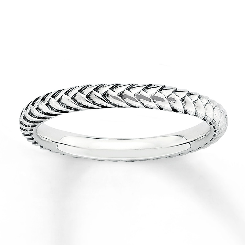 Braided Stackable Ring Sterling Silver