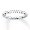 Thumbnail Image 1 of Beaded Stackable Ring Sterling Silver